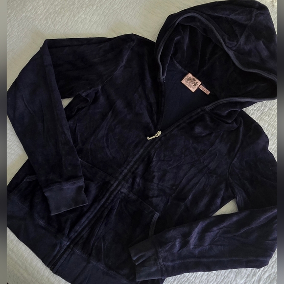 Juicy Couture Navy Blue Track Suit Size M/L - Picture 1 of 8